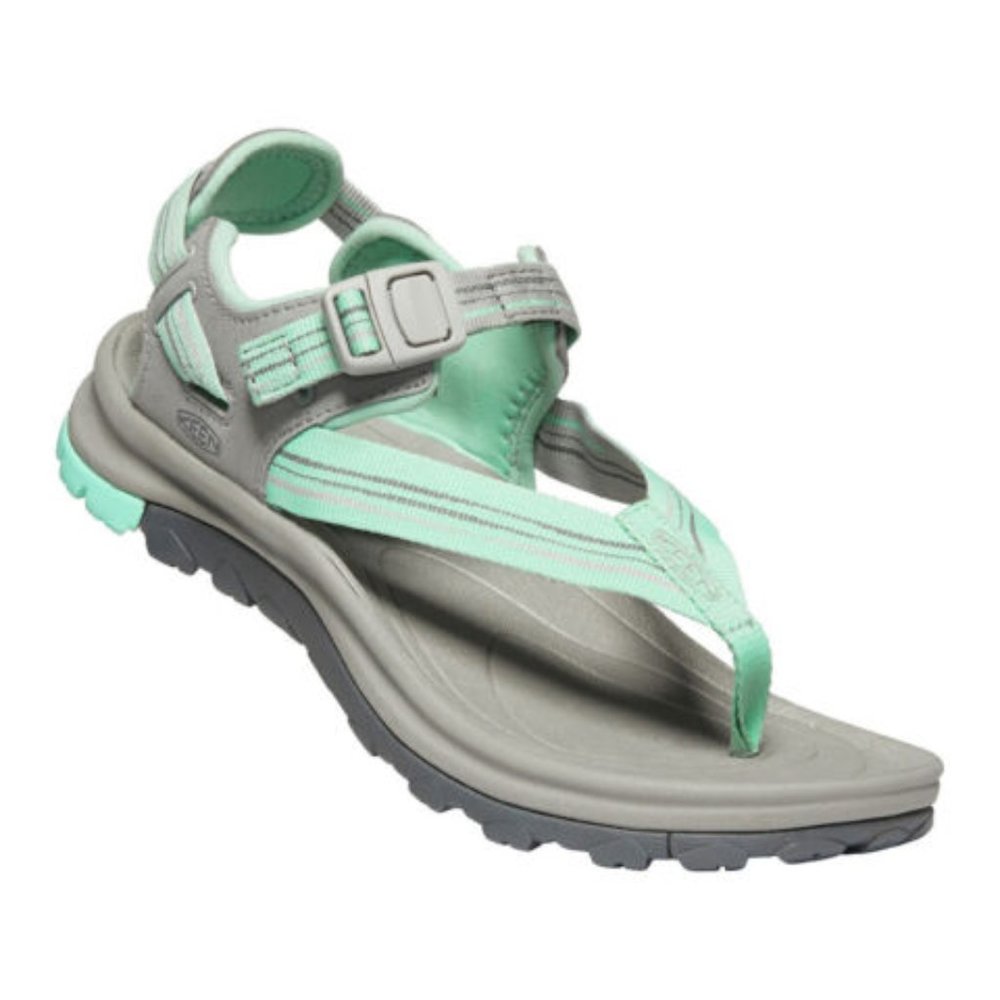 Brand New Keen Women's Terradora II Toe Post Green Sandals - Lightweight, Comfy